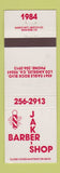 Matchbook Cover - Jake's Barber Shop Los Angeles CA 1984
