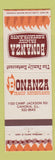 Matchbook Cover - Bonanza Family Restaurants Cahokia IL