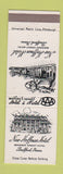 Matchbook Cover - New Hoffman Hotel Bedford PA