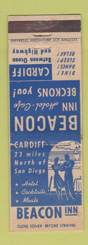 Matchbook Cover - Beacon Inn Hotel Cafe Cardiff CA WEAR