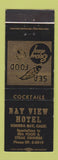 Matchbook Cover - Bay View Hotel  Bodega Bay CA