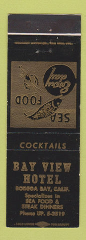 Matchbook Cover - Bay View Hotel  Bodega Bay CA