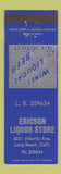 Matchbook Cover - Ericson Liquor Store Long Beach CA