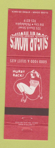 Matchbook Cover - Sugar Mom's Philadelphia PA girlie