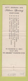 Matchbook Cover - Holiday Inn Silver Spring MD WEAR
