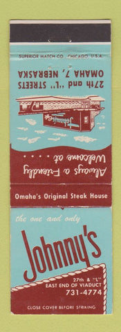 Matchbook Cover - Johnny's Restaurant Omaha NE