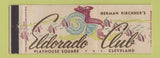Matchbook Cover - Eldorado Club Cleveland OH mermaid girlie WEAR Full Length