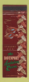 Matchbook Cover - Davenport Hotel Audubon Room Spokane WA