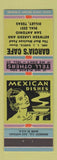 Matchbook Cover - Garcia's Cafe Mexican Food Dilley TX girlie