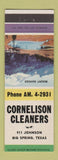 Matchbook Cover - Cornelison Cleaners Big Spring TX