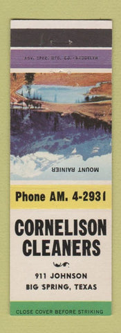 Matchbook Cover - Cornelison Cleaners Big Spring TX