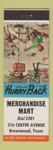 Matchbook Cover - Merchandise Mart Brownwood TX