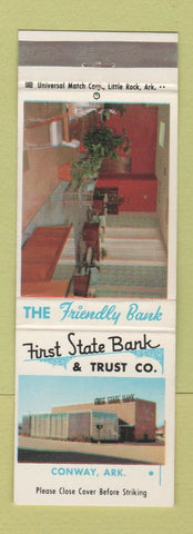 Matchbook Cover - First State Bank Trust Conway AR