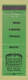 Matchbook Cover - Ninth and Ash Restaurant Tempe AZ WEAR