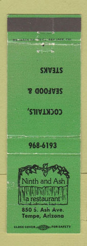 Matchbook Cover - Ninth and Ash Restaurant Tempe AZ WEAR