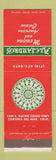 Matchbook Cover - Alejandro's Mexican Restaurant Corona Del Mar CA