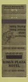 Matchbook Cover - King's Plaza Hotel Franklin Park IL