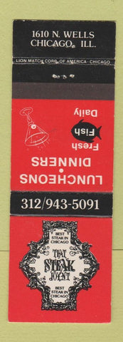 Matchbook Cover - The Steak Joynt Chicago IL