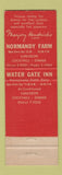 Matchbook Cover - Water Gate Inn Washington DC Normandy Farm Potomac MD