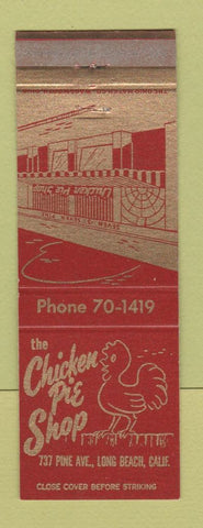 Matchbook Cover - Chicken Pie Shop Long Beach CA