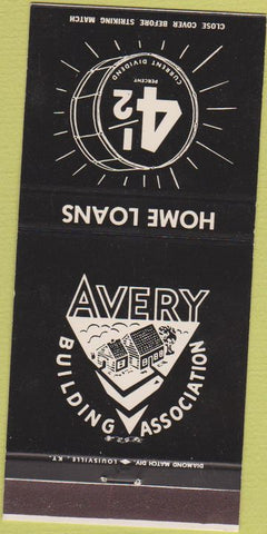 Matchbook Cover - Avery Building Association Louisville KY 30 Strike