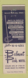 Matchbook Cover - Belmont Park Motel Miami Beach FL