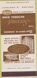 Matchbook Cover - Second National Bank Ashland KY 30 Strike