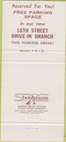 Matchbook Cover - Second National Bank Ashland KY 30 Strike