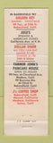 Matchbook Cover - Jose's Spanish Restaurant Bakersfield CA