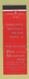 Matchbook Cover - Pack Monadnock Motel Peterborough NH DD Bean