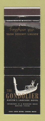 Matchbook Cover - The Gondolier Hotel Austin TX WEAR