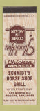 Matchbook Cover - Schmidt's Horse Shoe Grill Rogers AR
