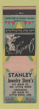 Matchbook Cover - Stanley's Jewelry Store Little Rock AR