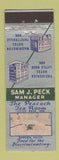 Matchbook Cover - Freiderica Hotel Little Rock AR Fayetteville Peacock Tea Room