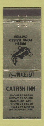 Matchbook Cover - Catfish Inn Springdale AR
