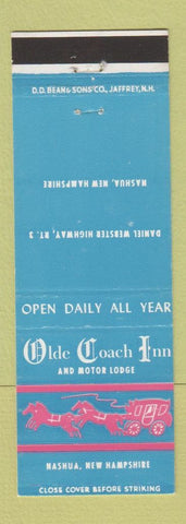 Matchbook Cover - Olde Coach Inn Motor Lodge Nashua NH