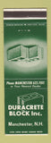 Matchbook Cover - Duracrete Block concrete Manchester NH