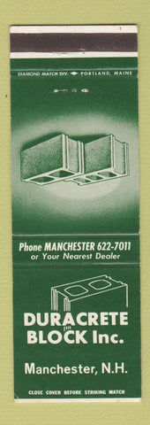 Matchbook Cover - Duracrete Block concrete Manchester NH