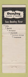 Matchbook Cover - Dunfey Real Estate Insurance Hampton NH