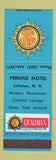 Matchbook Cover - Quality Court Motels Perkins Littleton NH