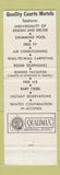 Matchbook Cover - Quality Court Motels Perkins Littleton NH