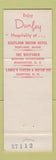Matchbook Cover - Carpenter Motor Hotel Manchester NH