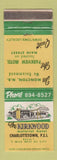 Matchbook Cover - Kirkwood Motor Hotel Charlottetown PEI PE WEAR