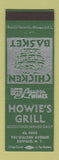 Matchbook Cover - Howie's Grill Buffalo NY