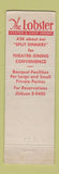 Matchbook Cover - The Lobster Restaurant New York City