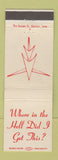 Matchbook Cover - Tucson Airport Authority Ryan Field AZ WEAR