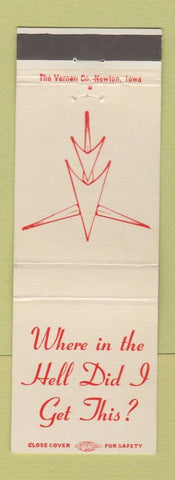 Matchbook Cover - Tucson Airport Authority Ryan Field AZ WEAR
