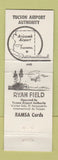 Matchbook Cover - Tucson Airport Authority Ryan Field AZ WEAR