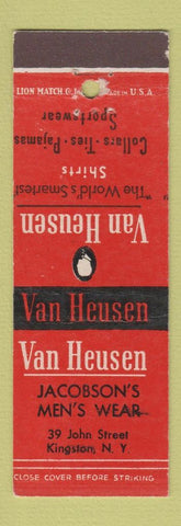 Matchbook Cover - Van Heusen Men's Clothes Jacobson's Kingston NY