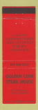 Matchbook Cover - Golden Coin Steak House Gary IN
